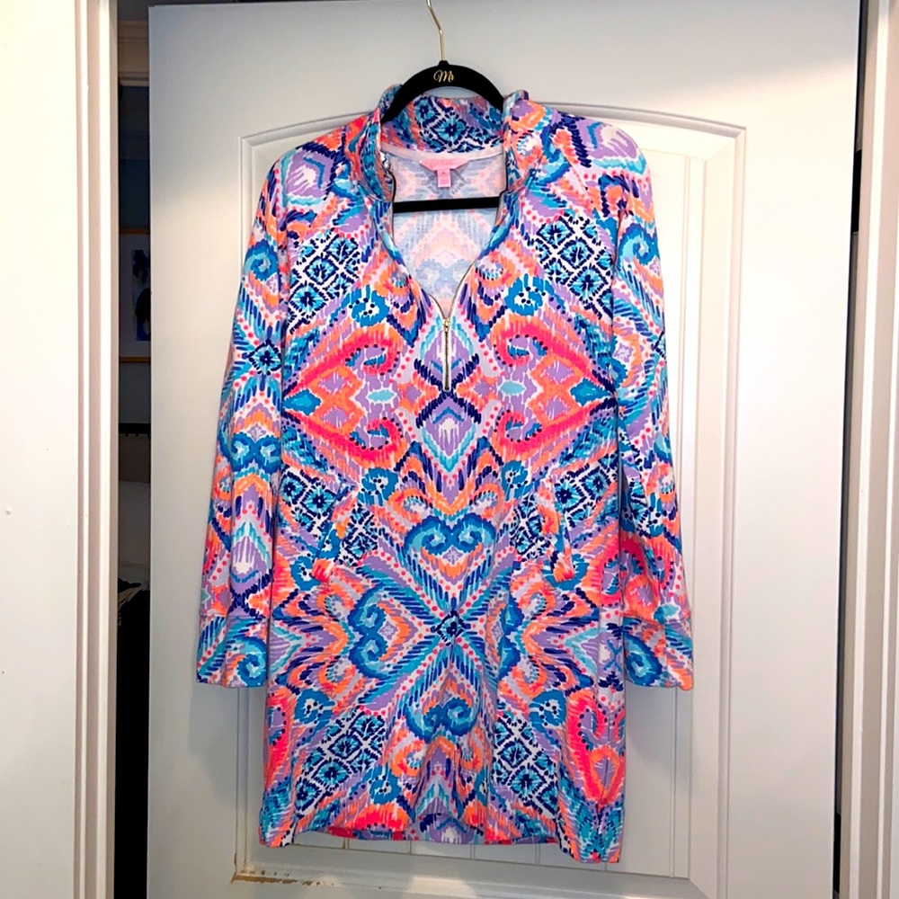Lilly Pulitzer medium half zip dress